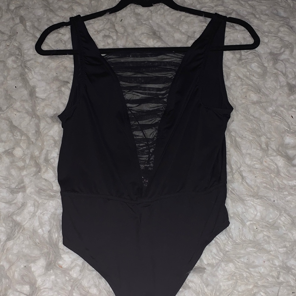 Victoria’s Secret Tulle Bodysuit with Open Detail Back